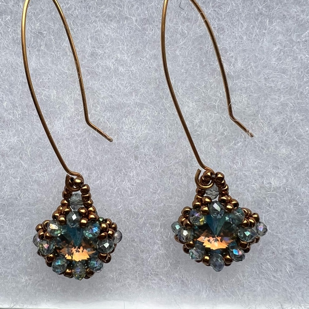 Handmade Swarovski crystal earrings